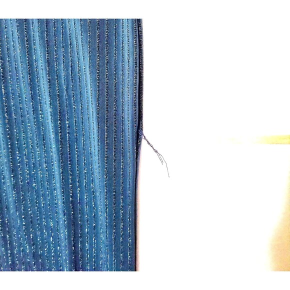 Anthropologie ICHI Teal Shift Dress Sz Medium 3/4 Sleeves Sparkly Knee Length - Picture 8 of 8